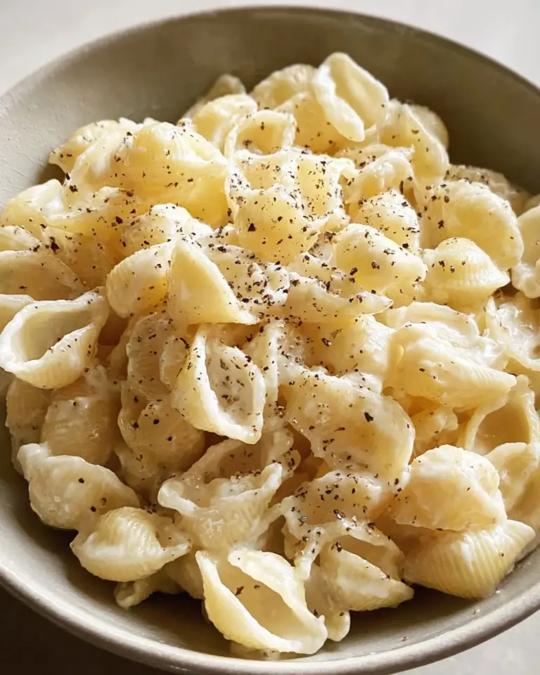 Polskie Noodles z serem twarogowym na talerzu