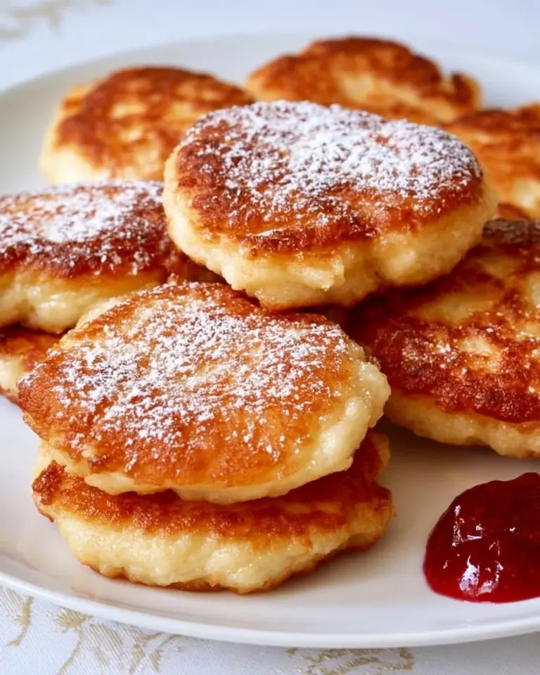 Przepis na puszyste pancakes z kefirem na talerzu